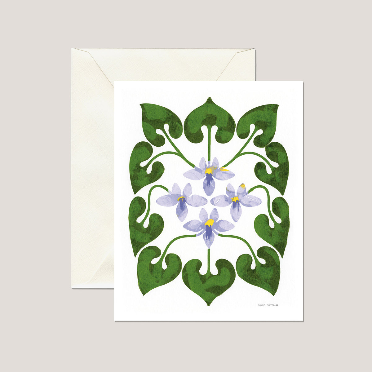 Violet Greeting Card